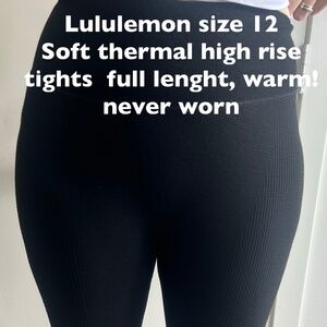 Lululemon warm leggings/ thermal. underwear New, no tags